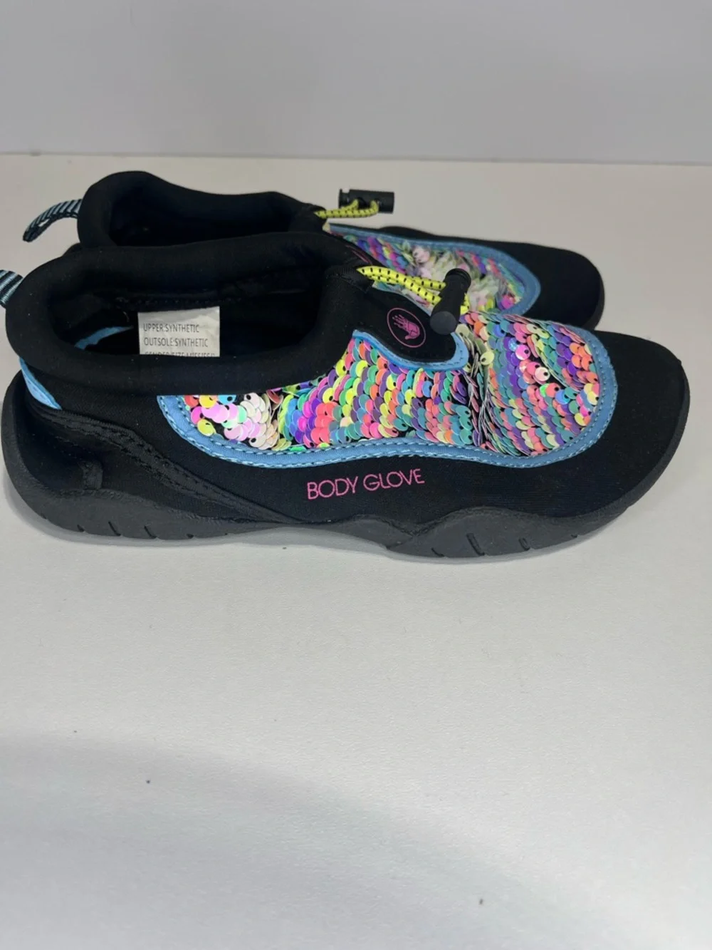 Body Glove Kids Mermaid Sequin Water Shoes - Black + Multicolor Girls size l